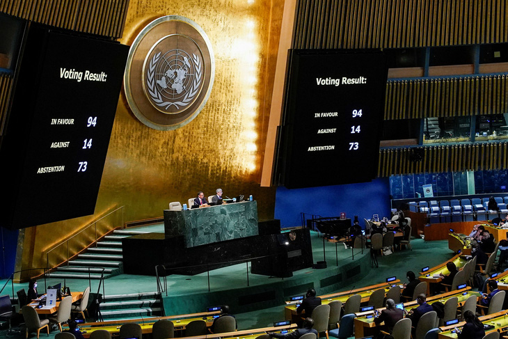 Liên Hiệp Quốc thông qua nghị quyết để Nga bồi thường cho Ukraine - Ảnh 1.