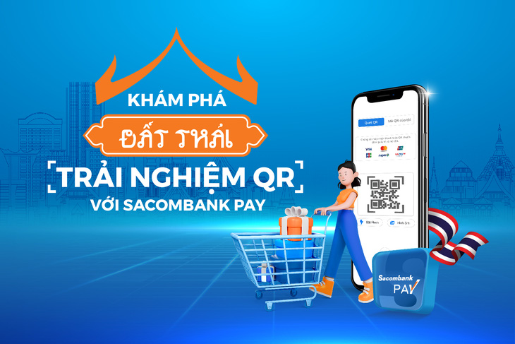 Du khách Việt dễ dàng dùng Sacombank Pay thanh toán QR code tại Thái Lan - Ảnh 1.