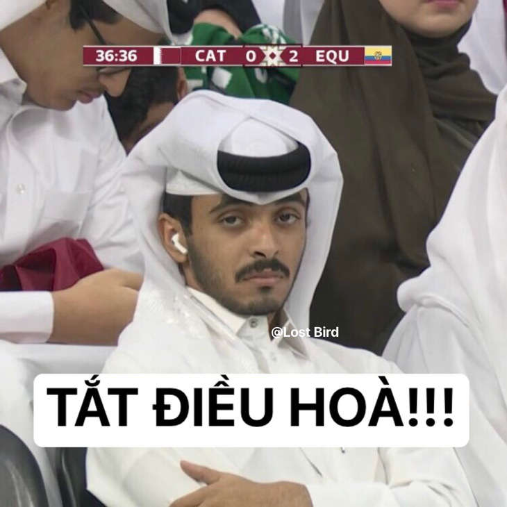 Loạt ảnh chế cháo sau màn chào sân chán quá chán của chủ nhà Qatar - Ảnh 2.