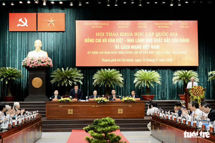 Lãnh đạo Đảng, Nhà nước tham dự Hội thảo khoa học về cố Thủ tướng Võ Văn Kiệt - Ảnh 1.