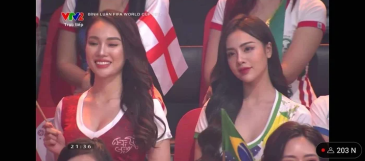 Nhan sắc hot girl nhầm Chelsea đá World Cup 2022 trên sóng VTV - Ảnh 2.