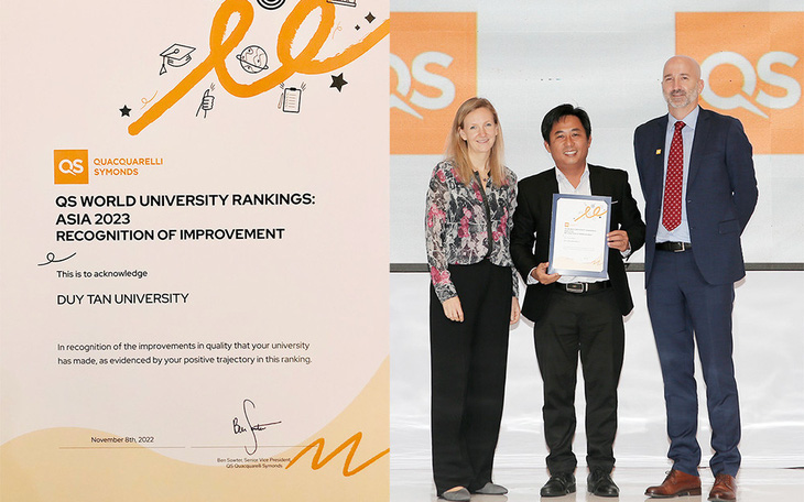 ĐH Duy Tân thăng hạng trên QS Asia University Rankings 2023