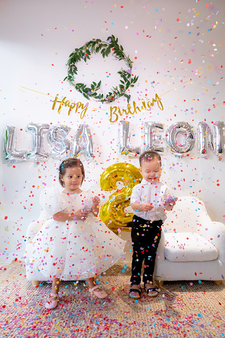 Lisa - Leon nhà Hồ Ngọc Hà cười tít mắt trong tiệc sinh nhật 2 tuổi - Ảnh 3.