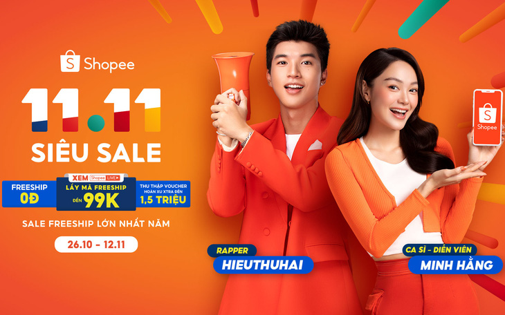 Shopee khởi động ‘11.11 Siêu Sale’, gia tăng chuỗi ưu đãi thiết thực