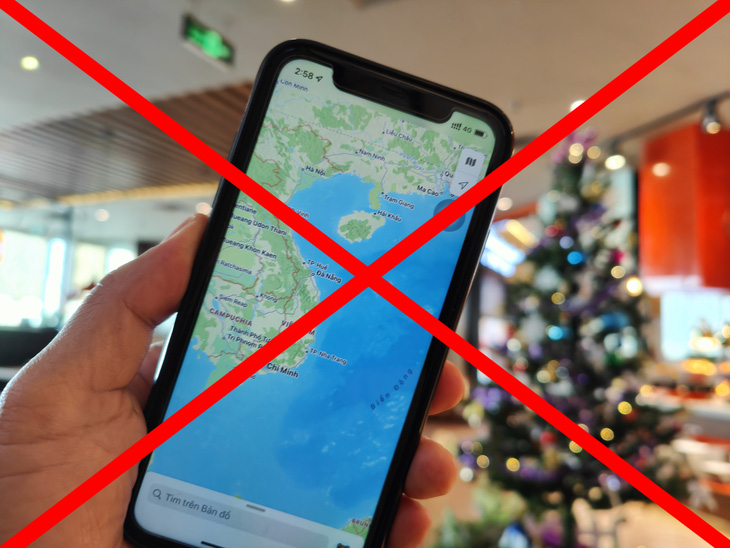 Ứng dụng bản đồ Apple Maps không hiển thị quần đảo Hoàng Sa, Trường Sa của Việt Nam - Ảnh 1.