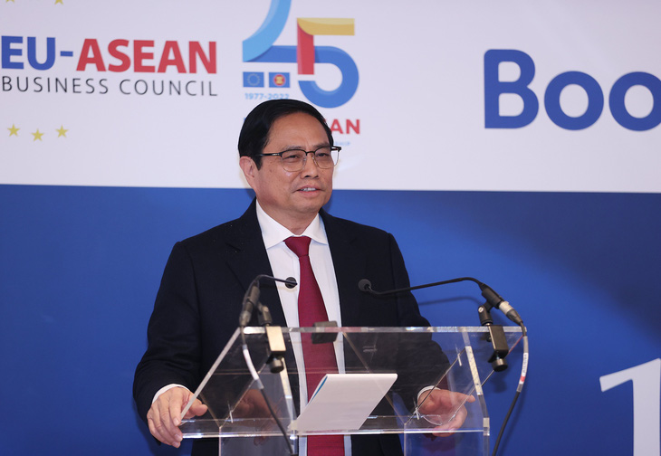Thủ tướng cam kết ổn định chính sách lâu dài cho nhà đầu tư tại Hội nghị kinh doanh ASEAN - EU - Ảnh 1.