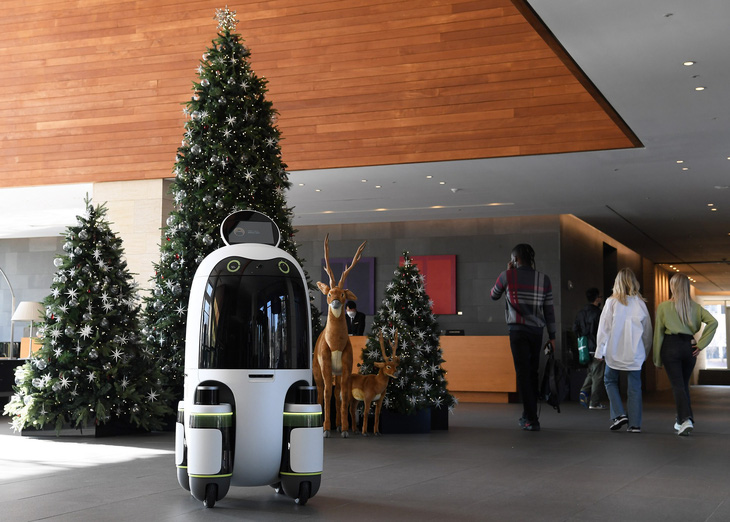 Hyundai đưa robot giao hàng tự động vào sử dụng thay người phục vụ khách sạn - Ảnh 1.