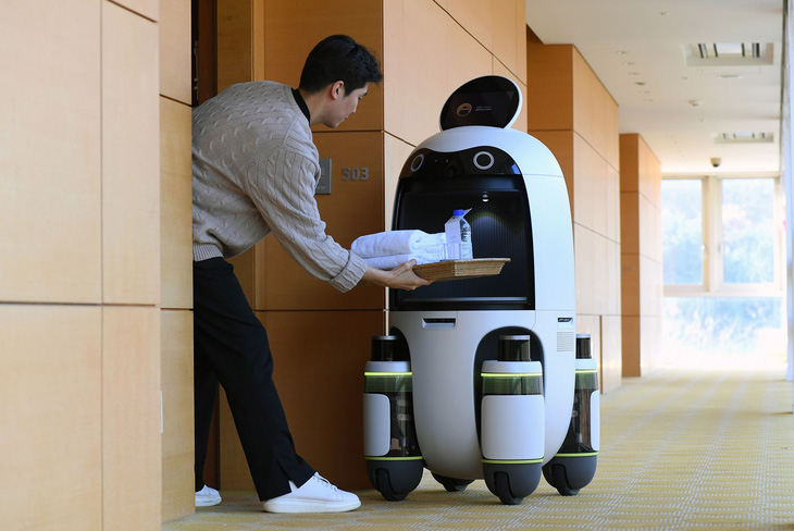 Hyundai đưa robot giao hàng tự động vào sử dụng thay người phục vụ khách sạn - Ảnh 2.