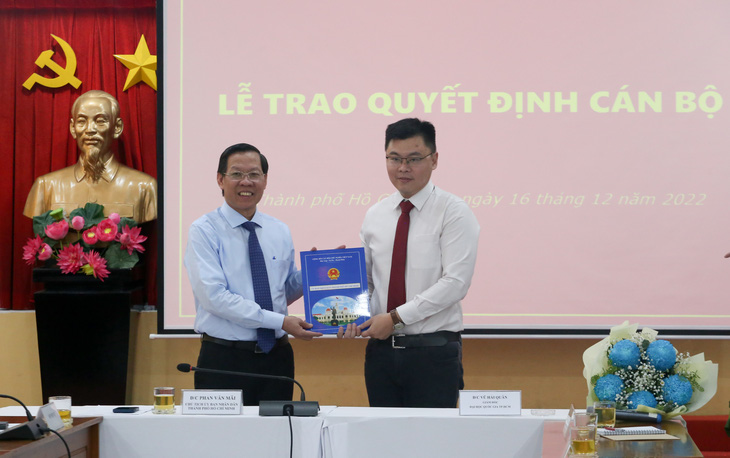 TS Trương Minh Huy Vũ làm phó viện trưởng Viện Nghiên cứu phát triển TP.HCM - Ảnh 1.