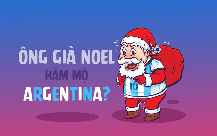 Ông già Noel cũng hâm mộ Argentina?