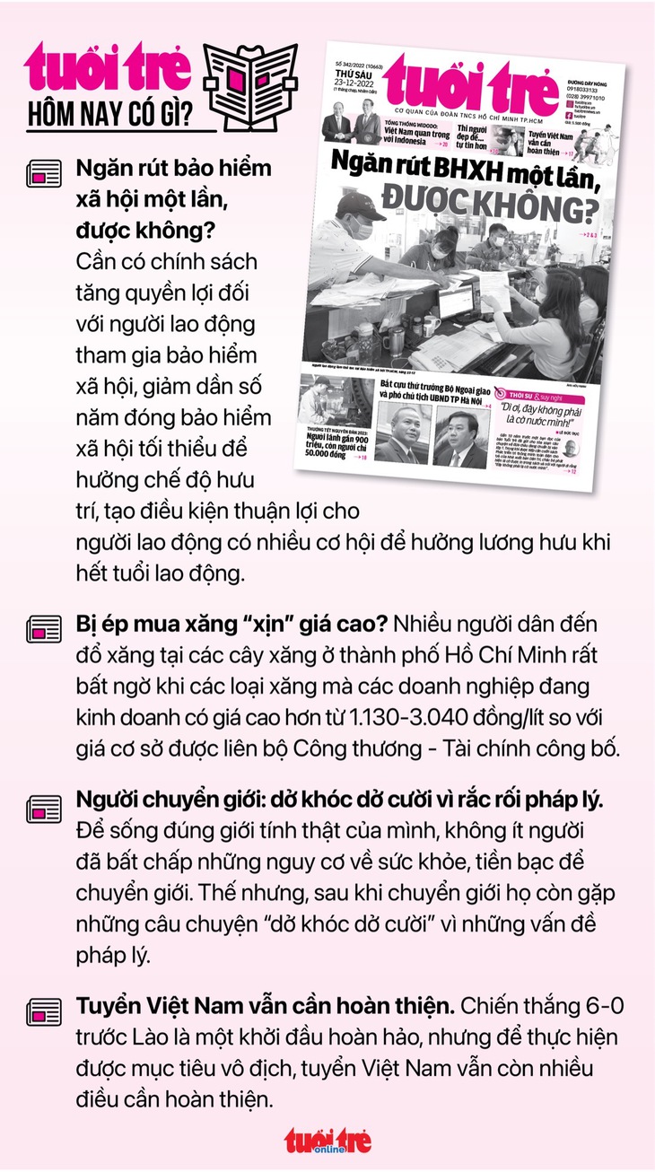 Tin tức sáng 23-12: Một năm phạt 2,8 triệu người vi phạm giao thông; Sắp khai thác thử metro TP.HCM - Ảnh 4.