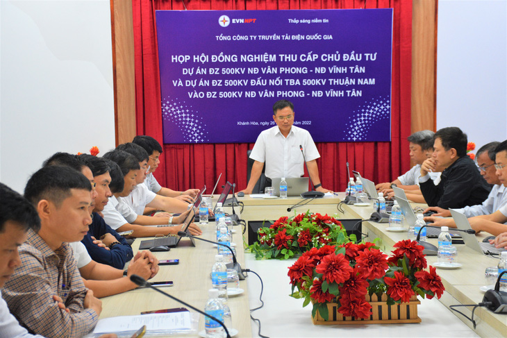 Đường dây 500kV dự án nhiệt điện Vân Phong - Vĩnh Tân đủ điều kiện đóng điện - Ảnh 1.