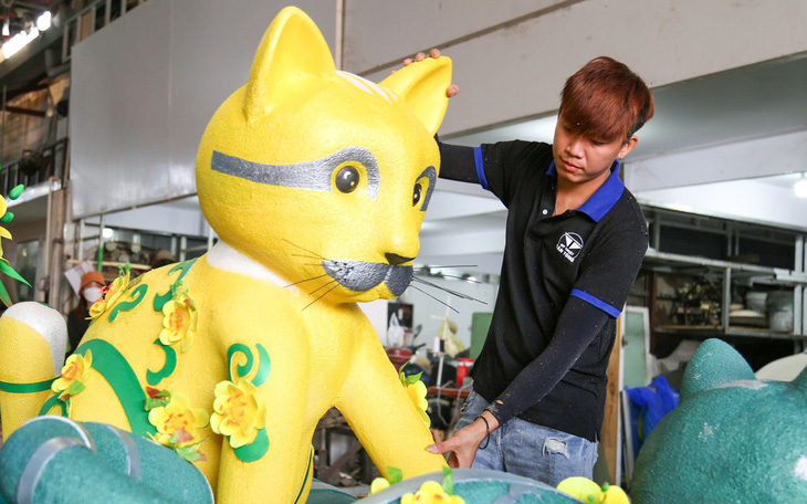 Linh vật mèo cho Đường hoa Nguyễn Huệ 2023 sẽ có nhiều sắc thái, biểu cảm