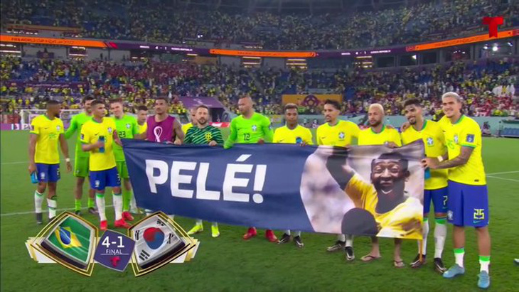 Pele xem Brazil đại thắng Hàn Quốc ở bệnh viện - Ảnh 1.