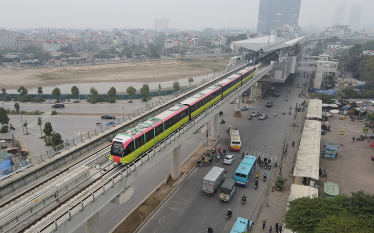 Metro Nhổn - ga Hà Nội hoàn thành chạy thử đoạn trên cao, đạt kết quả tốt