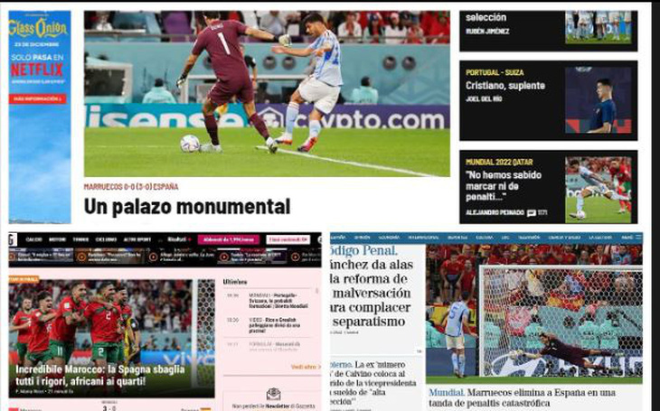 Báo chí Tây Ban Nha buông lời chê trách, chỉ trích không thương tiếc đội tuyển