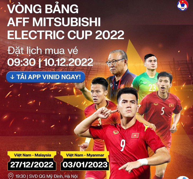 Vé xem tuyển Việt Nam đá AFF Cup 2022 cao nhất 600.000 đồng - Ảnh 1.