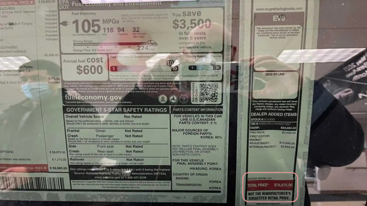 Đại lý ở Mỹ ‘hét giá’ Kia EV6: Chênh lệch đủ mua Kia K3 mới - Ảnh 1.