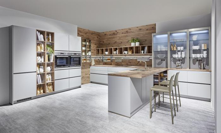 Tủ kệ bếp tích hợp công nghệ từ IXINA German Kitchens - Ảnh 1.