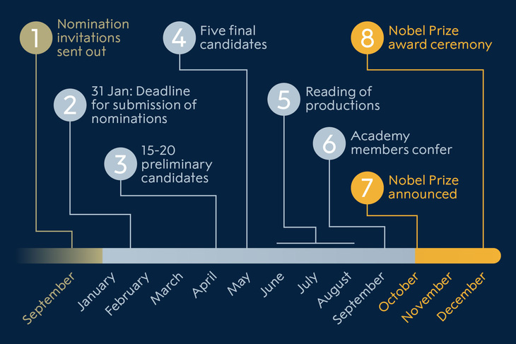 Vụ Việt Nam hụt cơ hội đề cử giải Nobel văn chương: Quy trình đề cử ra sao? - Ảnh 2.