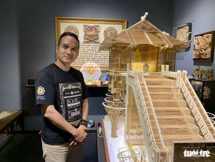 Hoàng Tuấn Long khởi động dự án nghệ thuật tăm giang xác lập kỷ lục châu Á - Ảnh 1.