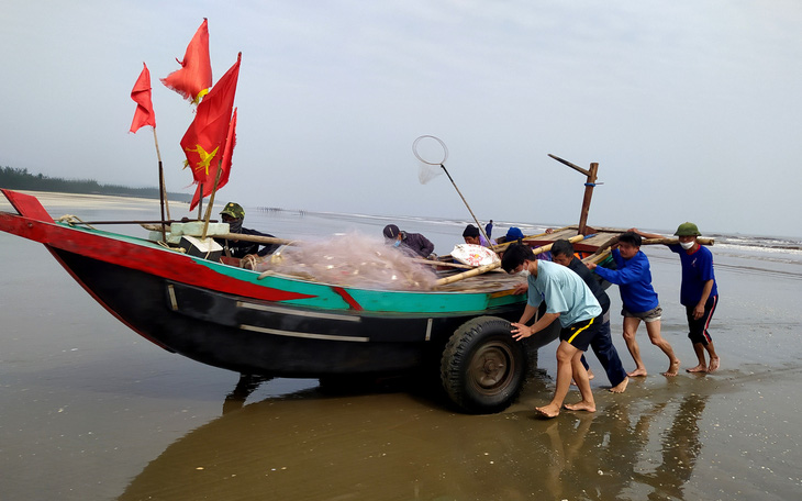 Đầu năm kéo ‘lộc biển’, ngư dân Hà Tĩnh thu tiền triệu mỗi ngày