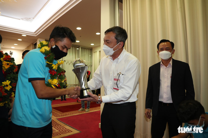U23 Việt Nam rạng rỡ ngày về sau chức vô địch Đông Nam Á 2022 - Ảnh 2.