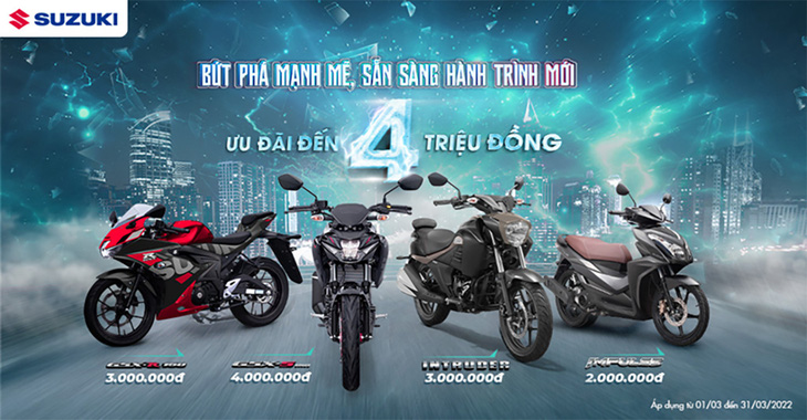 Suzuki, nét cá tính khác biệt của thị trường xe máy Việt, tung ưu đãi lớn tháng 3 - Ảnh 1.