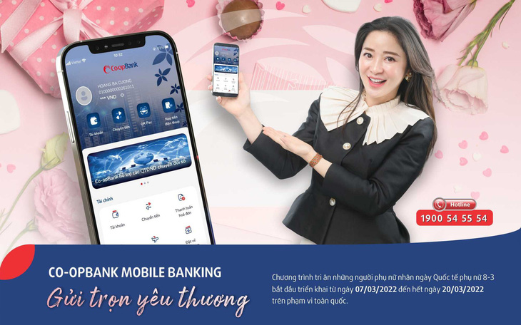 ‘Co-opBank Mobile Banking - Gửi trọn yêu thương’ tới khách hàng nữ