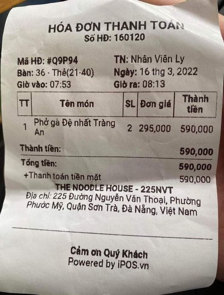 Đà Nẵng: Thực hư 2 tô phở giá gần 600.000 đồng cạnh biển Mỹ Khê - Ảnh 1.