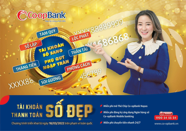 Tài khoản số đẹp Co-opBank - Nhiều lựa chọn cho khách hàng - Ảnh 1.