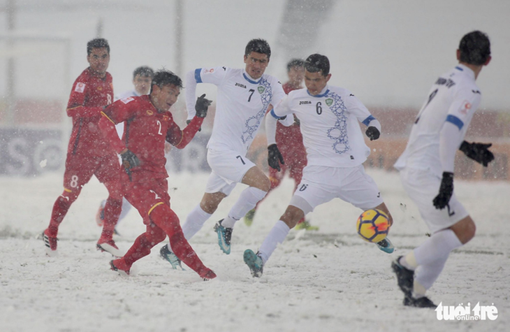 U23 Việt Nam - U23 Uzbekistan tái hiện chung kết Thường Châu tuyết trắng - Ảnh 2.