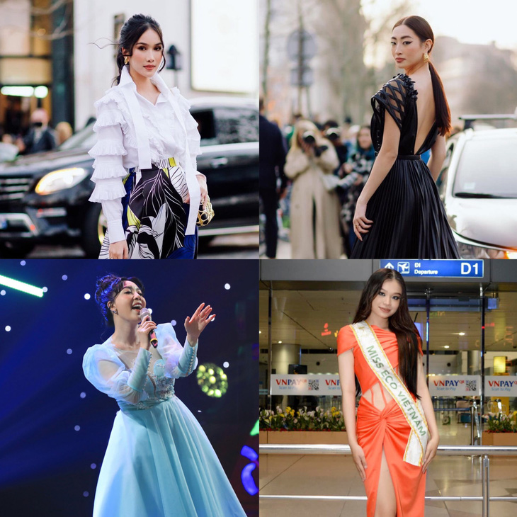 Thùy Linh, Phương Anh ấn tượng tại Paris Fashion Week; Hoài Phương đi thi Miss Eco International - Ảnh 1.