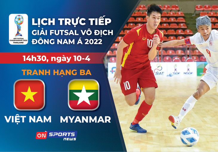 Lịch trực tiếp futsal Việt Nam - Myanmar: Tranh vé dự giải châu Á - Ảnh 1.