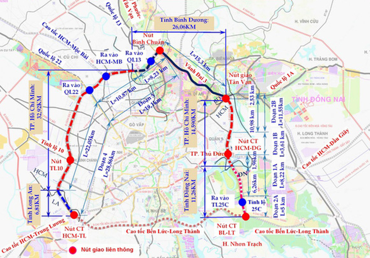 Đường vành đai 3: Bình Dương và Đồng Nai chuẩn bị trình HĐND tỉnh - Ảnh 1.