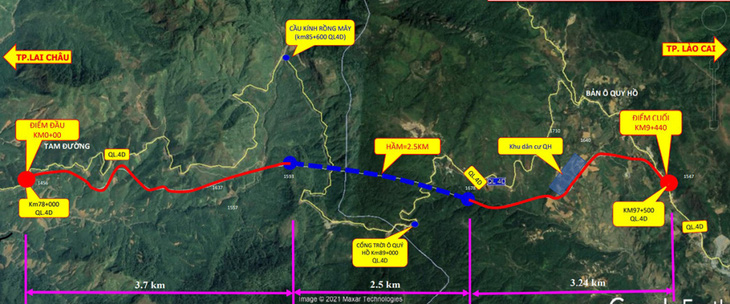 Lai Châu làm hầm đường bộ qua đèo Hoàng Liên - Ảnh 1.