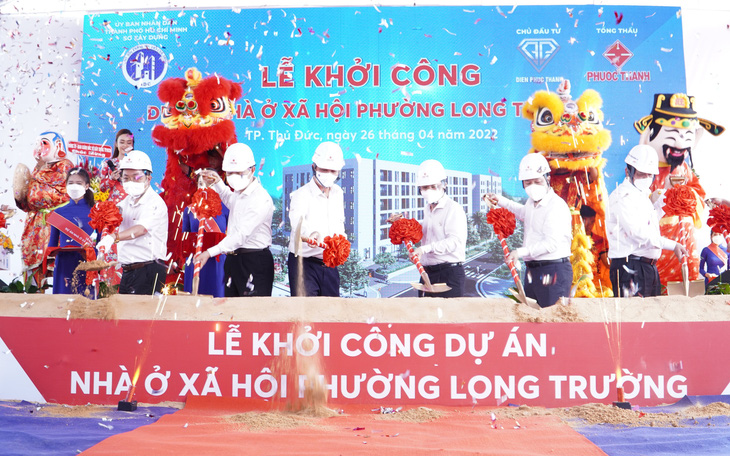 Khởi công dự án 600 căn nhà ở xã hội