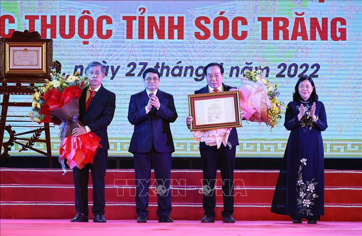 Thủ tướng Phạm Minh Chính dự lễ 30 năm tái lập tỉnh Sóc Trăng - Ảnh 1.