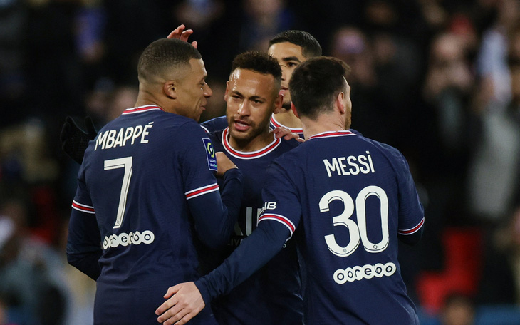 Messi, Neymar và Mbappe cùng ghi bàn giúp PSG thắng dễ