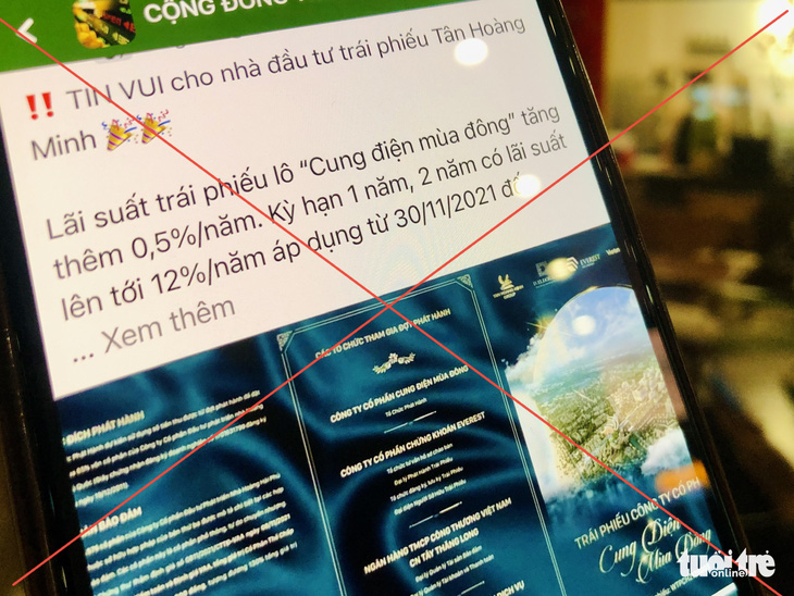 Hủy 9 đợt chào bán trái phiếu của 3 công ty thuộc Tập đoàn Tân Hoàng Minh vì thông tin sai sự thật - Ảnh 1.