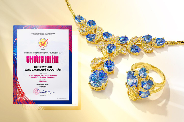 Ngọc Thẩm Jewelry tiếp tục được vinh danh Hàng Việt Nam chất lượng cao 2022 - Ảnh 3.