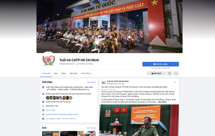 Công an TP.HCM tương tác với người dân qua Facebook, Zalo - Ảnh 1.