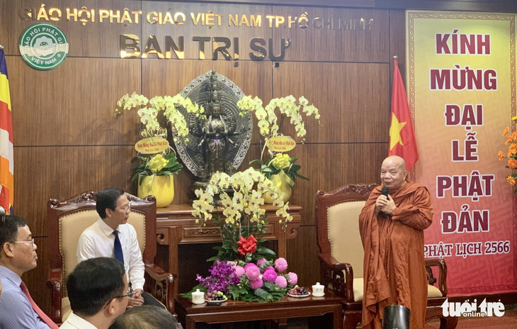 Ông Phan Văn Mãi chúc mừng Đại lễ Phật đản các cơ sở Phật giáo tại TP.HCM - Ảnh 2.