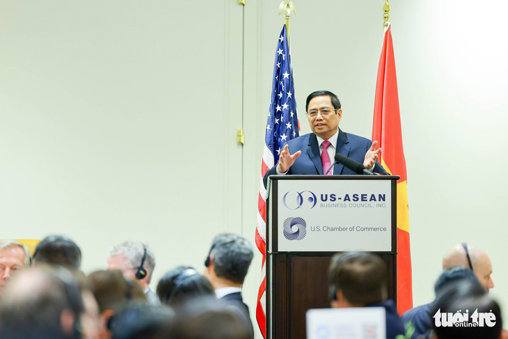 Thủ tướng Phạm Minh Chính gặp gỡ doanh nghiệp Mỹ - Ảnh 1.