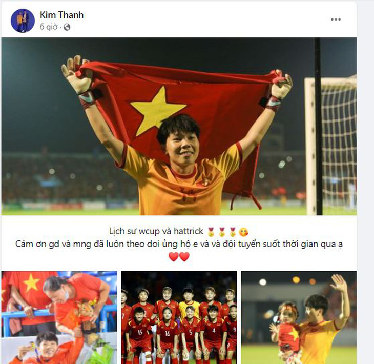 Các tuyển thủ nữ Việt Nam xúc động, cảm ơn người hâm mộ trên Facebook - Ảnh 1.