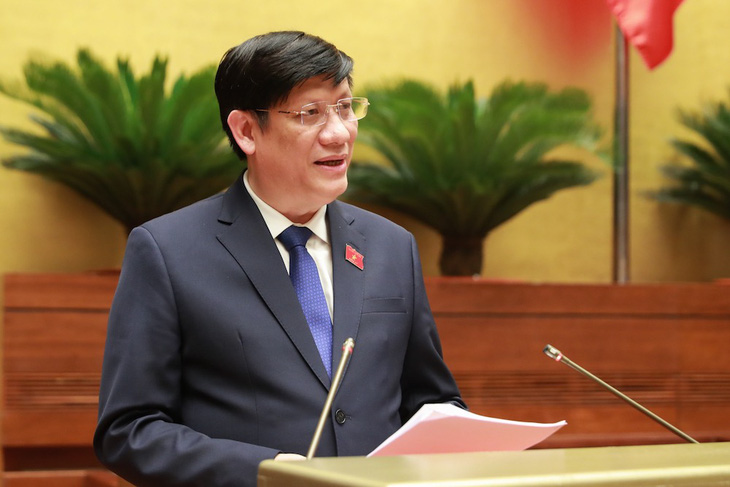 Bộ trưởng Bộ Y tế Nguyễn Thanh Long trình Quốc hội dự án Luật khám bệnh, chữa bệnh sửa đổi - Ảnh 1.