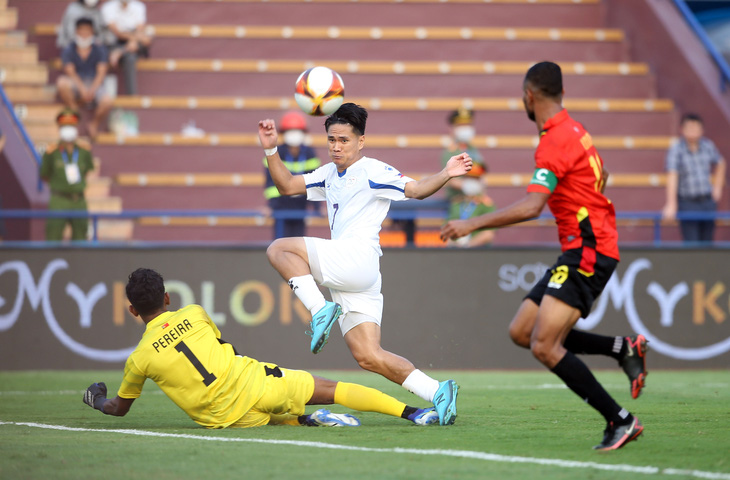 U23 Philippines thắng đậm Timor Leste ở trận khai mạc SEA Games 31 - Ảnh 3.