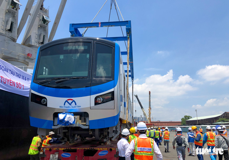 Toàn bộ tàu tuyến metro số 1 đã về TP.HCM - Ảnh 2.