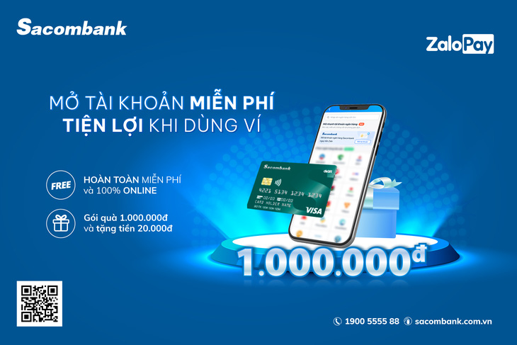 Có thể mở tài khoản Sacombank trên ví ZaloPay - Ảnh 1.