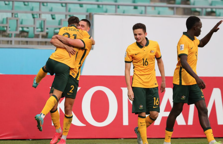 Úc giành vé đầu tiên vào bán kết Giải U23 châu Á 2022 - Ảnh 1.